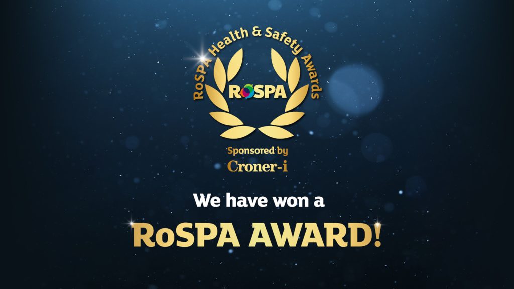 We have won a RoSPA Health and Safety Award!