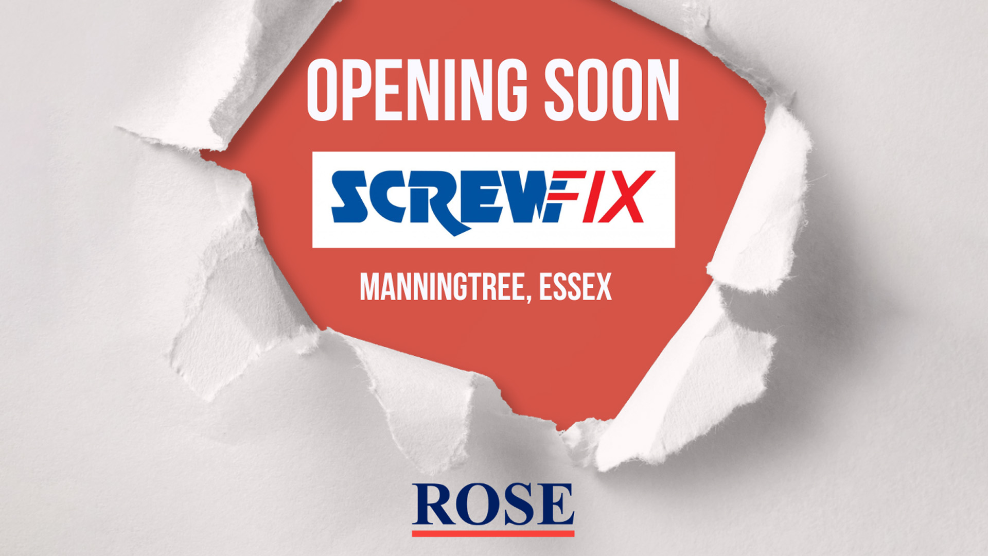 ScrewFix Coming soon to Manningtree!